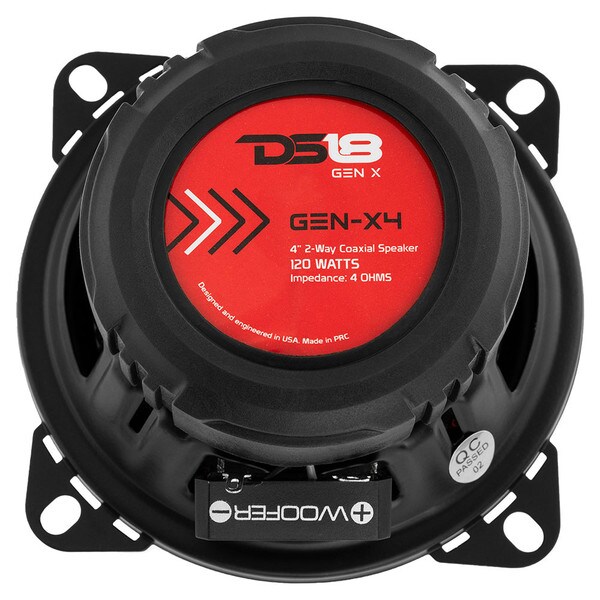 Main product image for DS18 GEN-X4 4" 2-Way 120W Coaxial Speaker Pair 4 Ohm294-8010